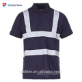 Chine En Gros 100% Polyester Sécurité Réfléchissante Haute Visibilité Polo Bouton Chemise À Manches Courtes Salut Vis Sécurité Travail T-shirt